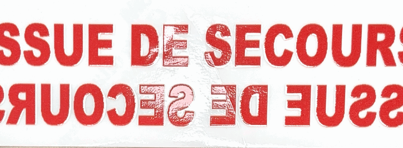 ADHESIFS DE SIGNALISATION D'EVACUATION