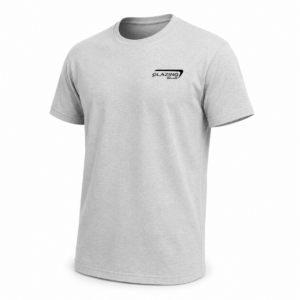 TEE SHIRT GLAZING GRIS LOGO NOIR